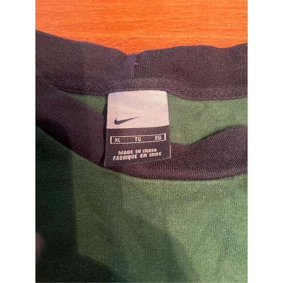 Vintage Nike Tee Mesh Overlay Green XL Gray Tag - Picture 4 of 6